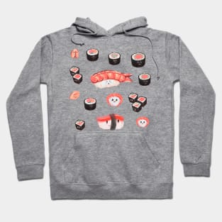 Kawaii Sushi pattern Hoodie